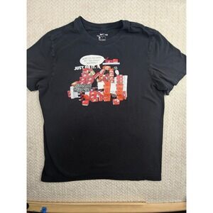 Nike The Nike Tee Black T-Shirt Too‎ Many Sneakers Graphic Mens Size M